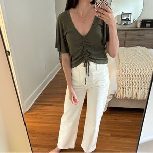 Express One Eleven Flutter Sleeve Tee